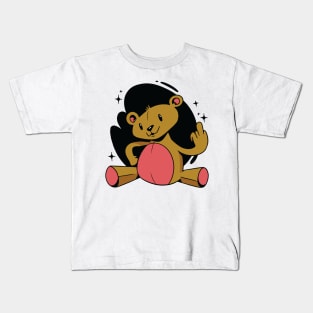 Funny teddy bear Kids T-Shirt